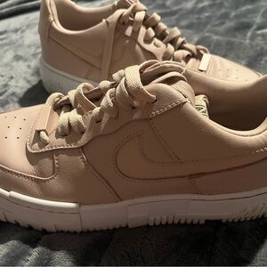 nike pink airforces size-9